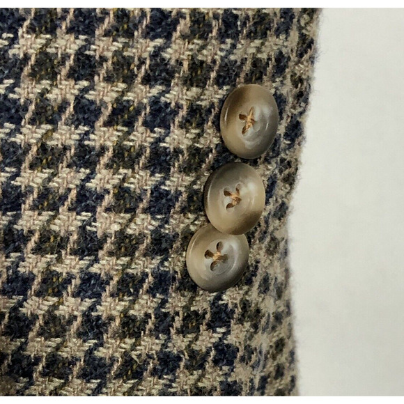 Vintage Tommy Hilfiger Houndstooth Blazer 44L Three-Button USA Union Academia - Picture 4 of 14